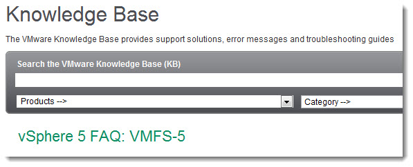 vSphere 5 FAQ - VMFS 5