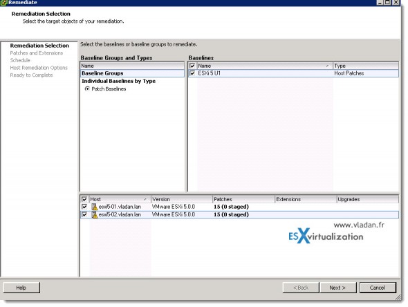 How to update vSphere 5 to vSphere 5 U1 using update manager