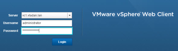 vSphere 5 Web Client console