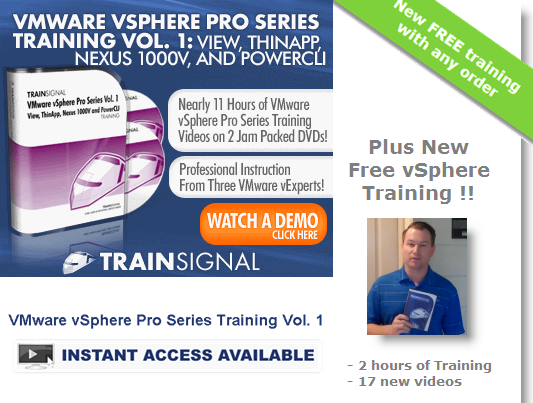 vSphere pro vol1 training with FREE bonus training now !!!
