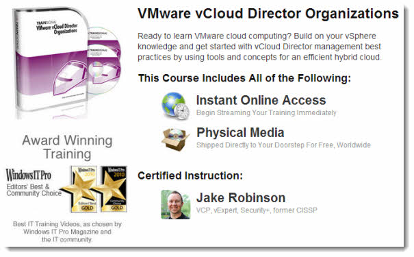 vCloud Director Organizations - the end user and cloud provider training for vCD