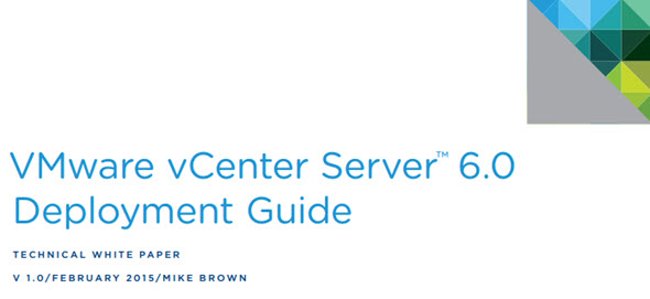 VMware vCenter Server™ 6.0 Deployment Guide
