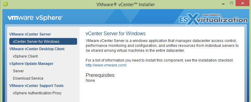vCenter Server 6 Windows Installation