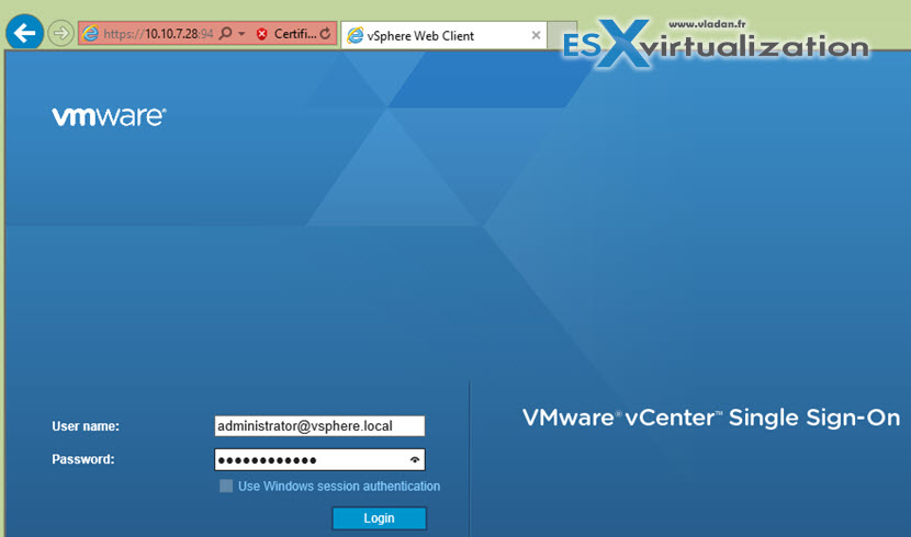 Configure vCenter server 6 after installation
