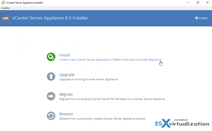 VMware vCenter Server Appliance 6.5 (VCSA) Installation