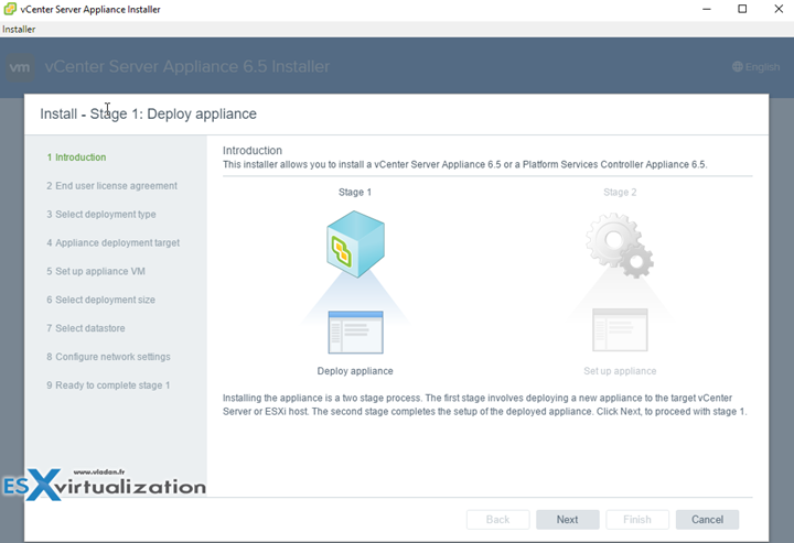 How to deploy VMware VCSA 6.5