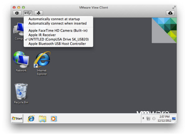 VMware View Client MAC 1.7
