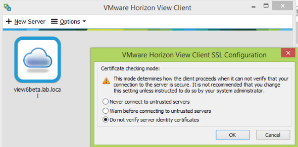 Horizon View Client - New facelift