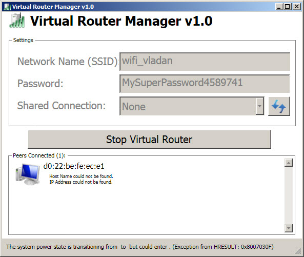 Virtual Router - Freeware