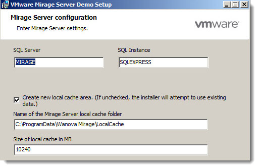 VMware Mirage Server
