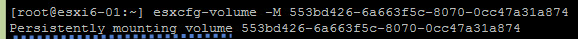 mount existing VMFS volume