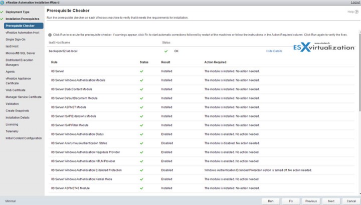 vRealize Automation 7 - simple install