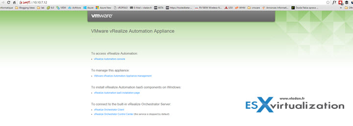 vRealize Automation 7 - simple installation