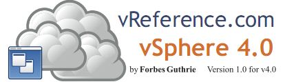 vSphere Reference Card from Forbes Gutrhie is finally out