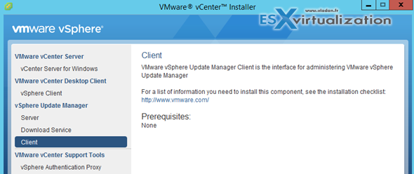 vSphere Update Manager Client