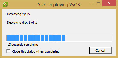 VyOS deployment on VMware vSphere