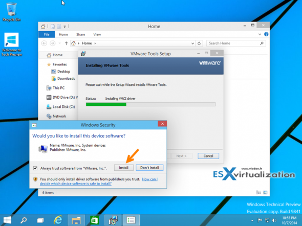 Install Windows 10 in VMware Workstation
