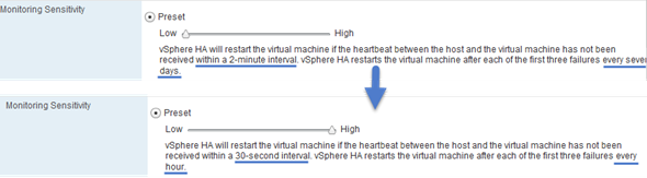 VMware HA heartbeat