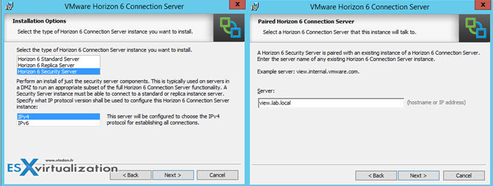 VMware Horizon View Security server Installation 