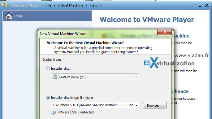 How-to bootable ESXi 5 USB stick by using Vmware Player - ESX Virtualization