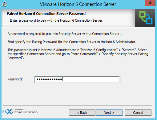 VMware Horizon View Security server Installation 