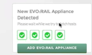 VMware EVO:RAIL - detecting another applicance is automatic