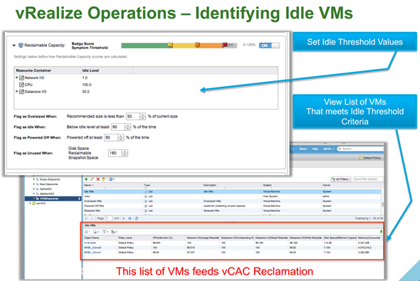 vRAC Reclaim unused VMs