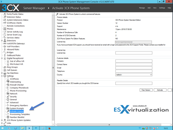 3xc Phone System Console