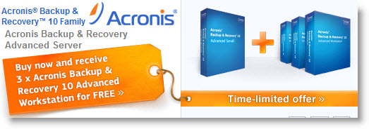 Acronis Backup And Recovery Advanced Server Promo - GET 15 days TRIAL !!!