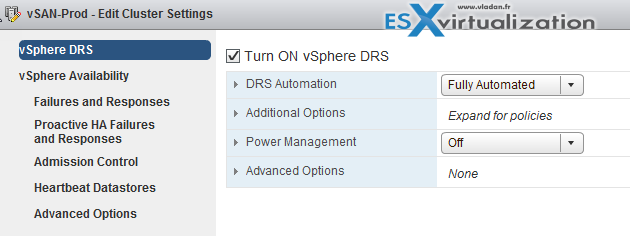 Activate VMware DRS