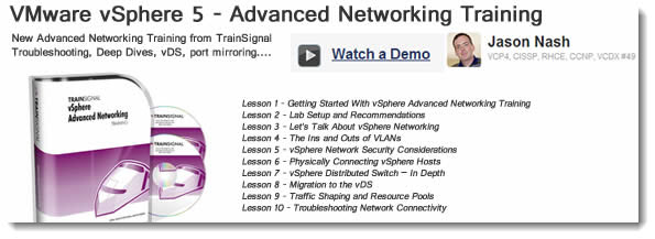 vSphere Advanced Networking Training