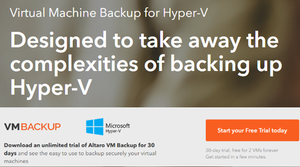 Altaro VMBackup for Hyper-V