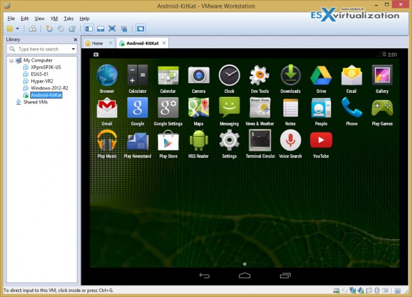 How to install Android Kitkat in VMware Workstation