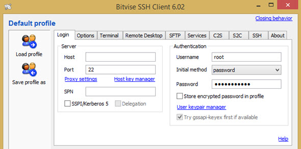 Bitvise Ssh Client Tunnelier Another Ssh Client Esx Virtualization