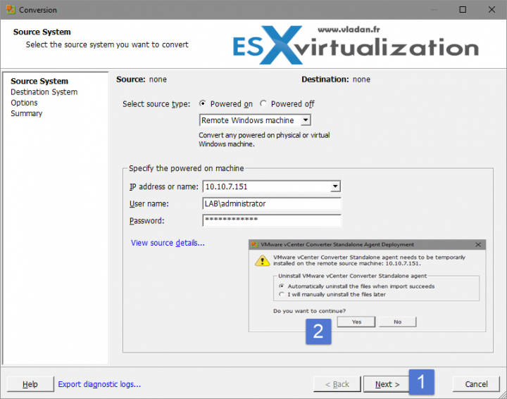 How to hot clone a Windows VM/physical server