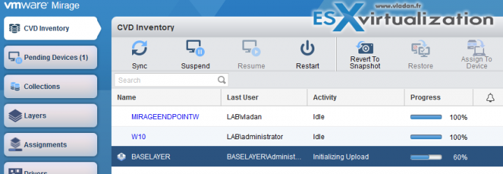 VMware Mirage Capture a Base Layer