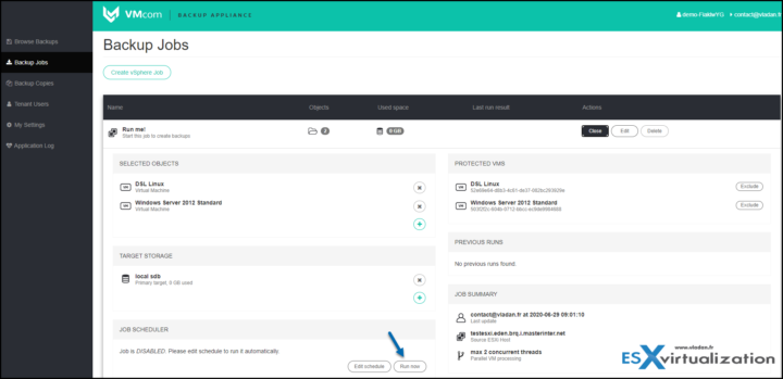 VMcom Demo environment