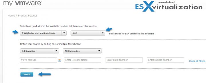 Download latest ESXi patch