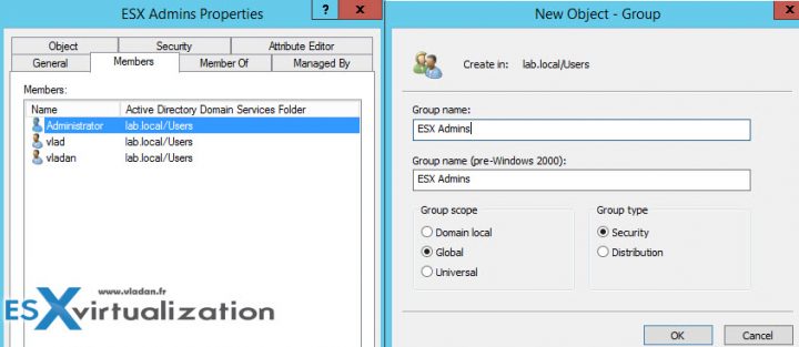 ESX Admins group