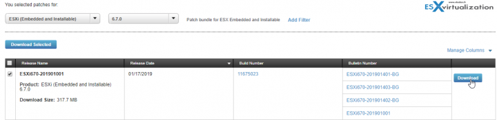 Latest ESXi Patch