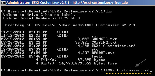 ESXi customizer