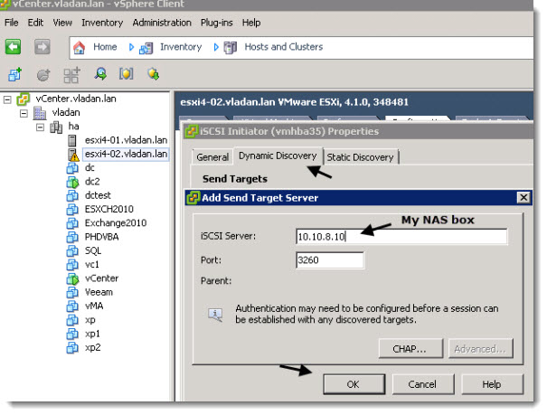 How to configure FreeNAS 8 iSCSI connection to ESX(i) server