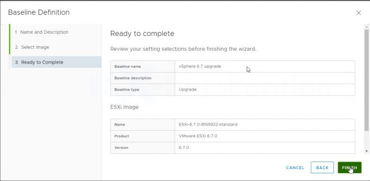 Upgrade ESXi 6.x to 6.7 via VUM