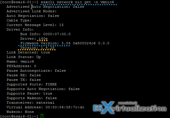 ESXi Commands List – networking commands