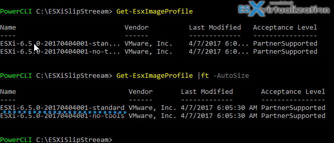 Get EsxImageProfile VMware
