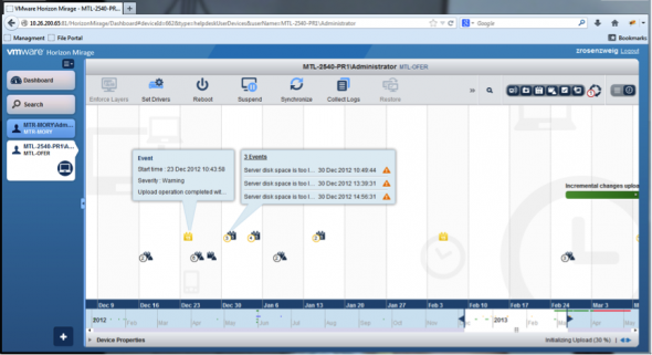 VMware Horizon Mirage 4.2 Web based console