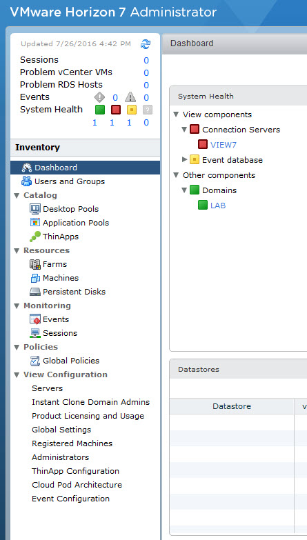 VMware Horizon 7 Installation of Connection Server