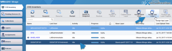 How to Apply a VMware Mirage App Layer