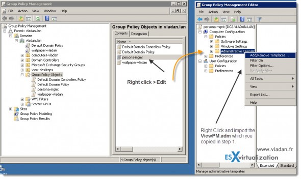 How to configure VMware View 5 Persona Management