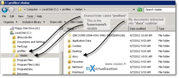 How-to configure VMware View persona management